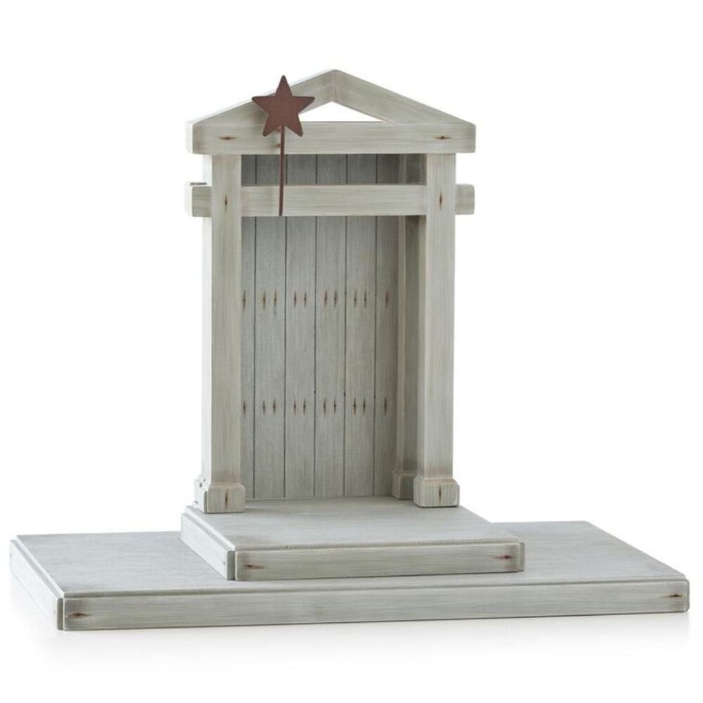 Willow Tree Creche Stable Nativity Wood Backdrop 26106 Susan Lordi Demdaco
